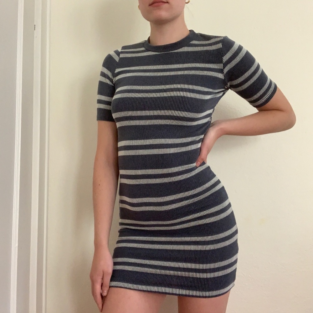 Nordstrom bp body-con striped dress - Picture 1 of 6